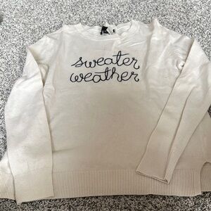 Banana Republic Cream Crew Neck Sweater